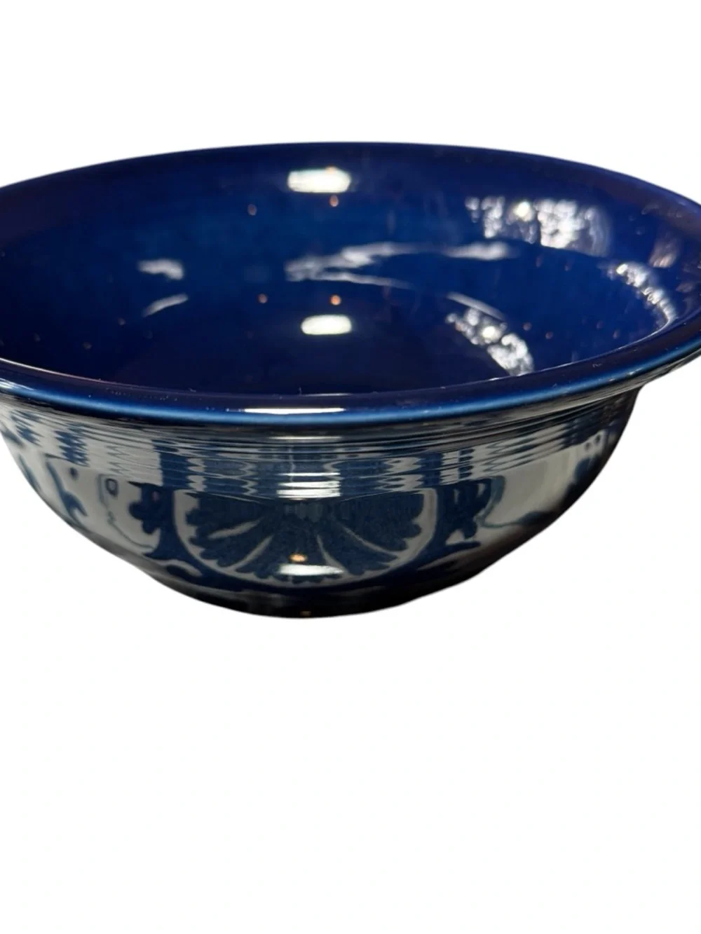 Cobalt Blue Lidded Ceramic Casserole Dish